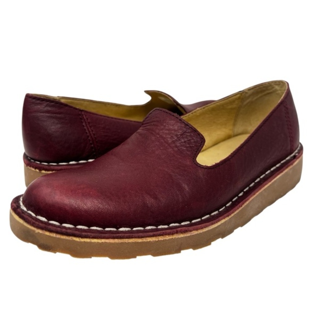 L.L. Bean Maroon Leather Loafers